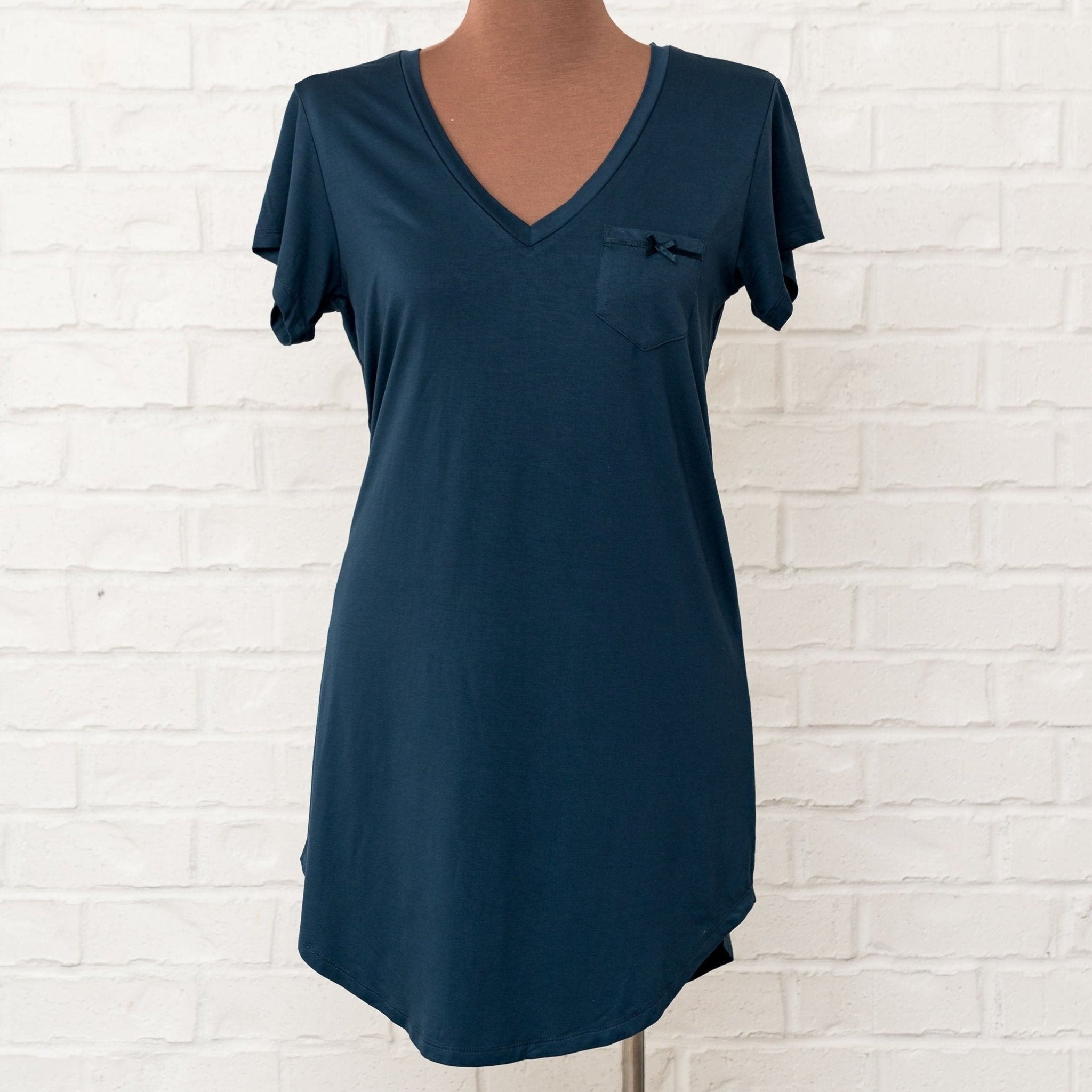 Short Sleeve Sleep Shirt - Navy