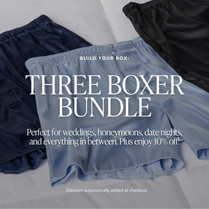 Men's Satin Boxer Bundle for Grooms & Honeymoons | Mentionables