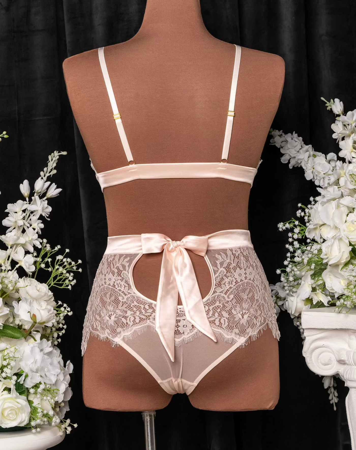 Eyelash Lace High Waist Panty - Champagne