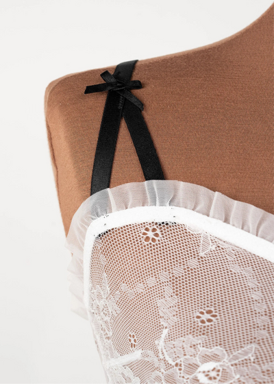 French Maid Roleplay Babydoll - Black