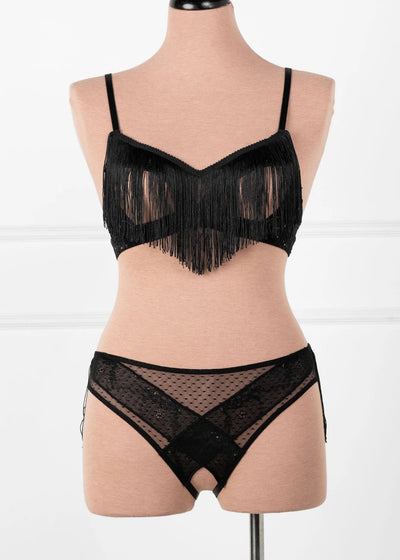 Not my First Rodeo Roleplay Crotchless Panty - Black