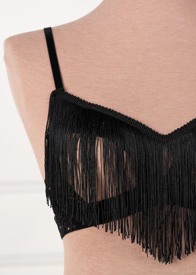 Not My First Rodeo Roleplay Cupless Bralette - Black