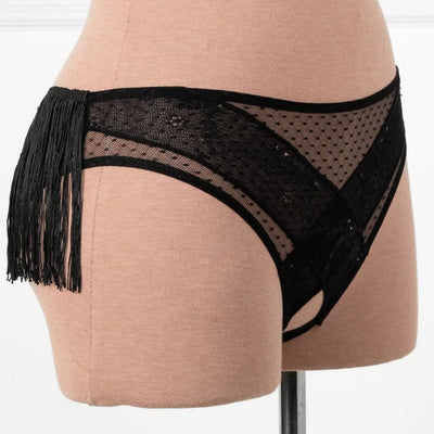 Not my First Rodeo Roleplay Crotchless Panty - Black