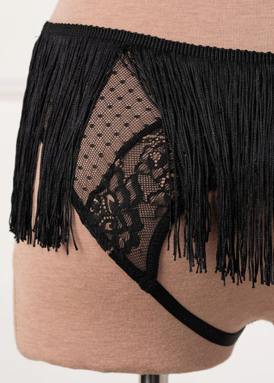 Not my First Rodeo Roleplay Crotchless Panty - Black