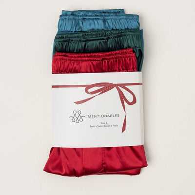 Men's Satin Boxers - Gift Pack