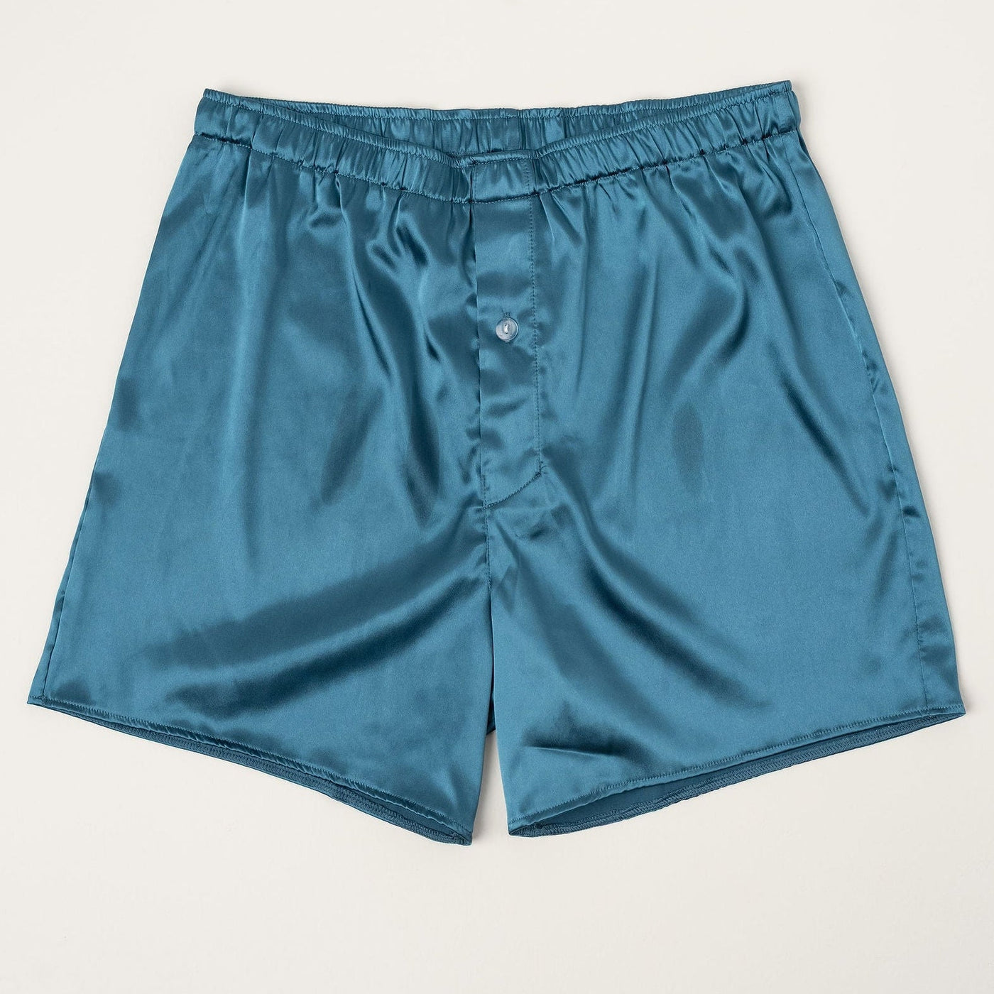 Men's Satin Boxer - Retro Blue