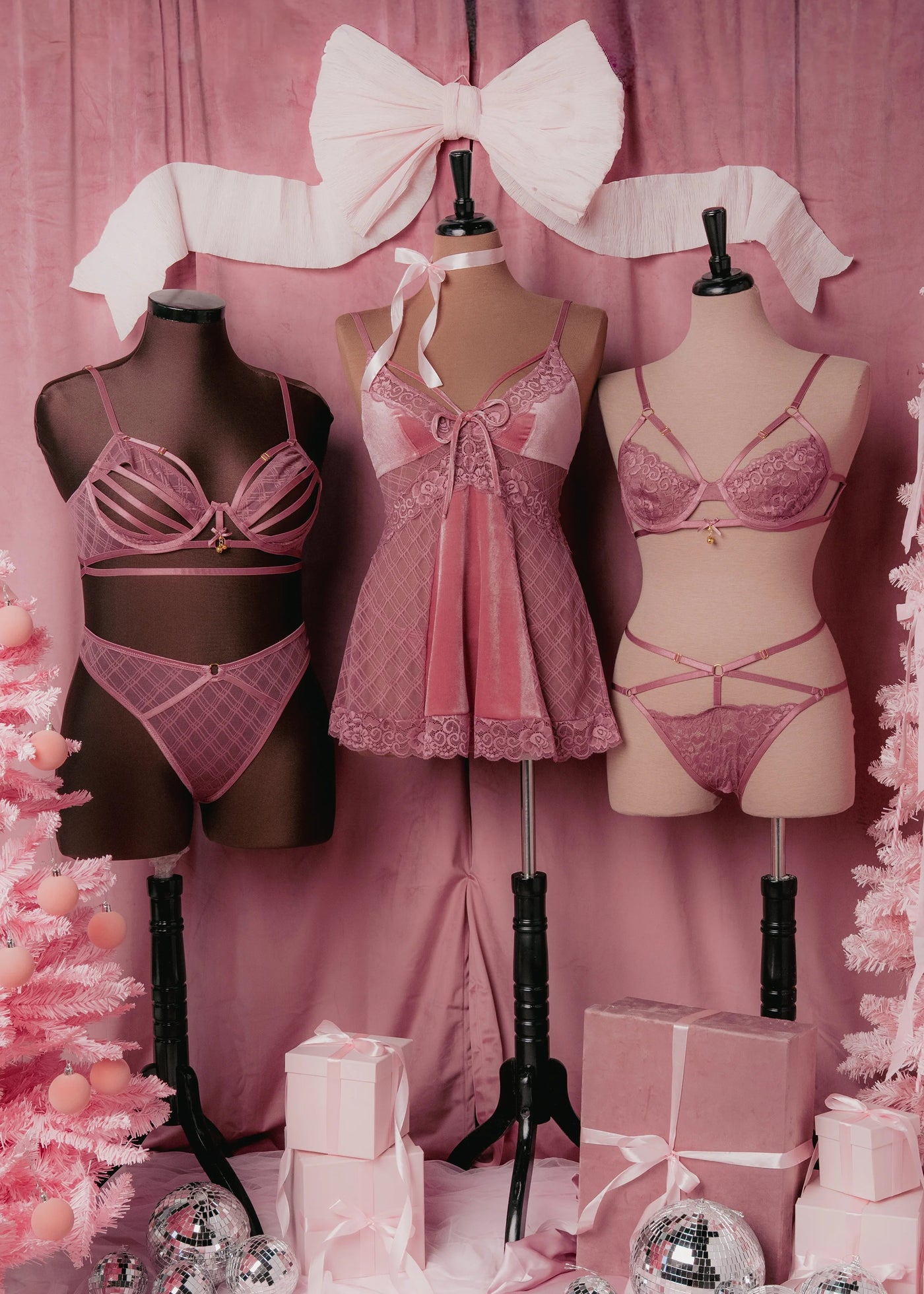 Strappy Ouvert Charm Panty - Sugarplum Pink