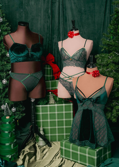 Midrise Mesh Charm Thong - Alps Green