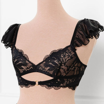 Creekside Kisses Lace Trim Bralette In Black • Impressions Online Boutique