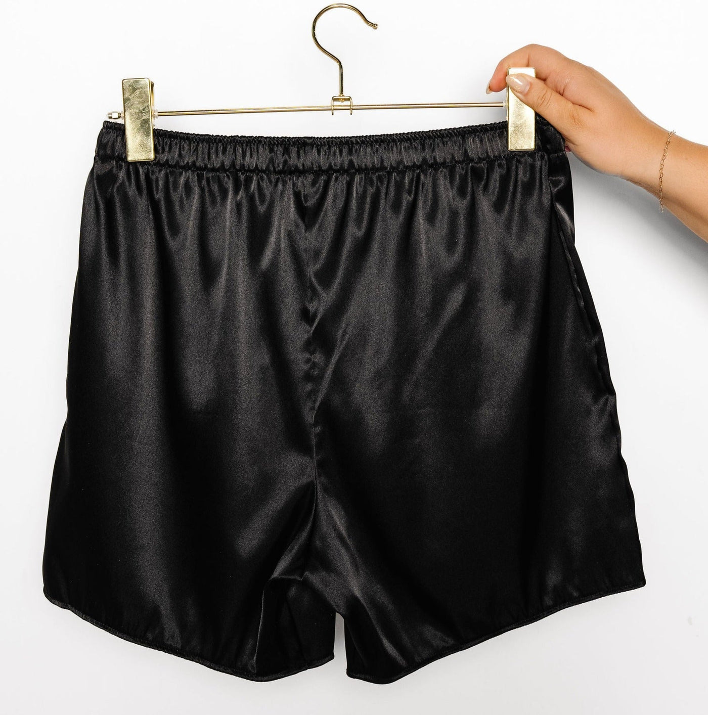 Men's Satin Boxer - Black - Mentionables