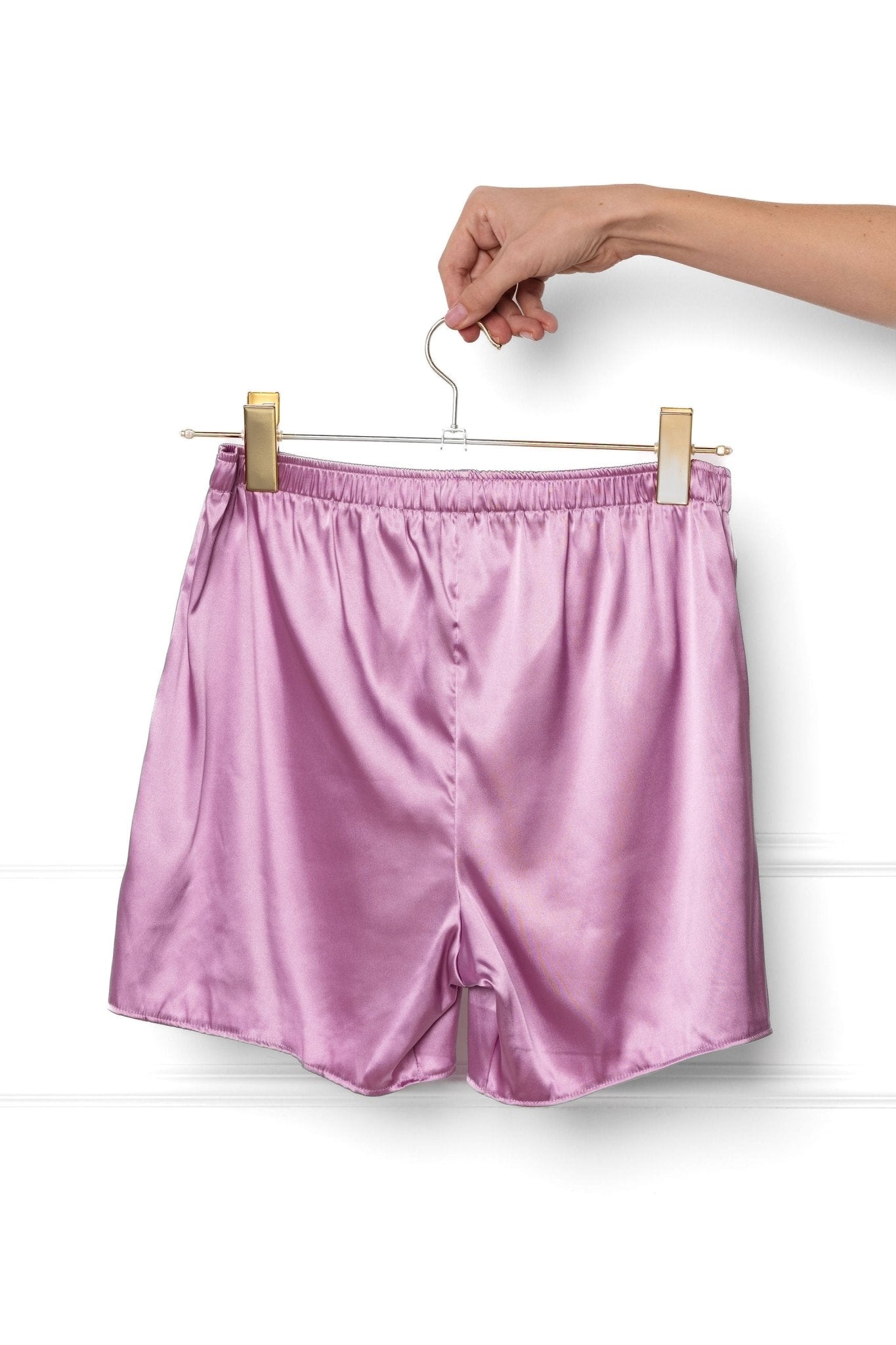 Men's Satin Boxer - Lilac - Mentionables