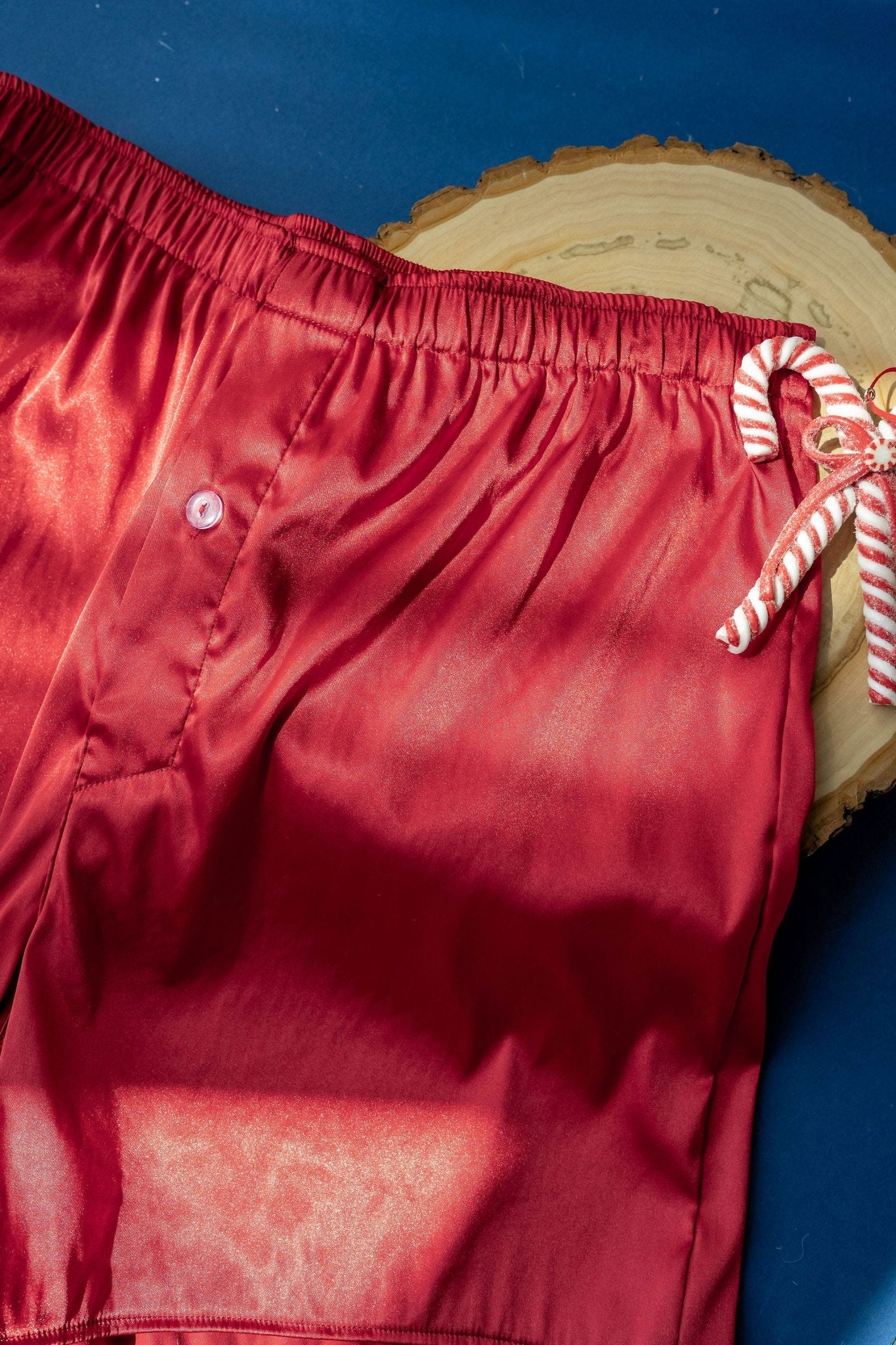 Men's Satin Boxer - Red - Mentionables