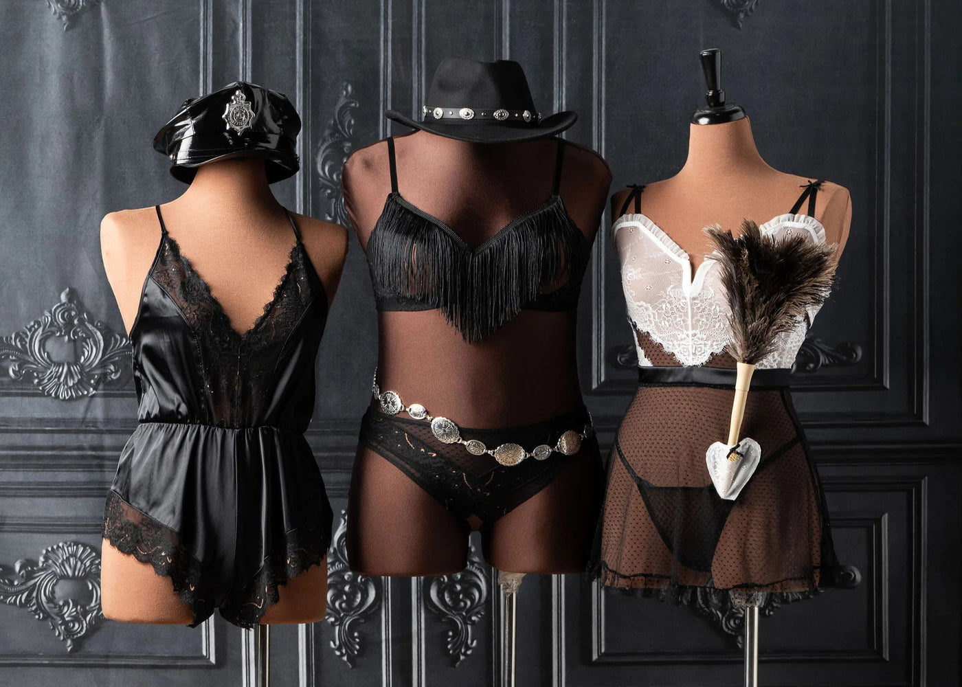 Not My First Rodeo Roleplay Cupless Bralette - Black