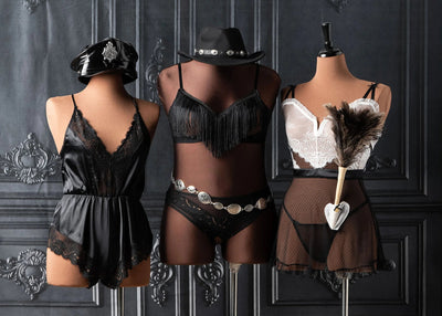 Not My First Rodeo Roleplay Cupless Bralette - Black