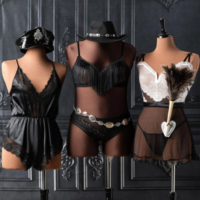 French Maid Roleplay Babydoll - Black