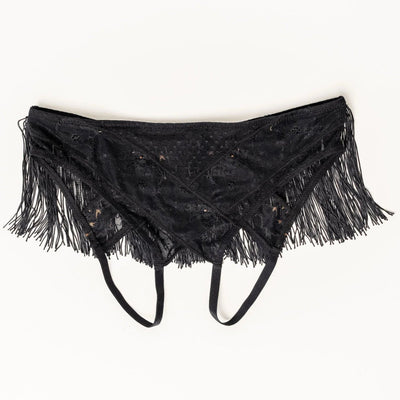 Not my First Rodeo Roleplay Crotchless Panty - Black