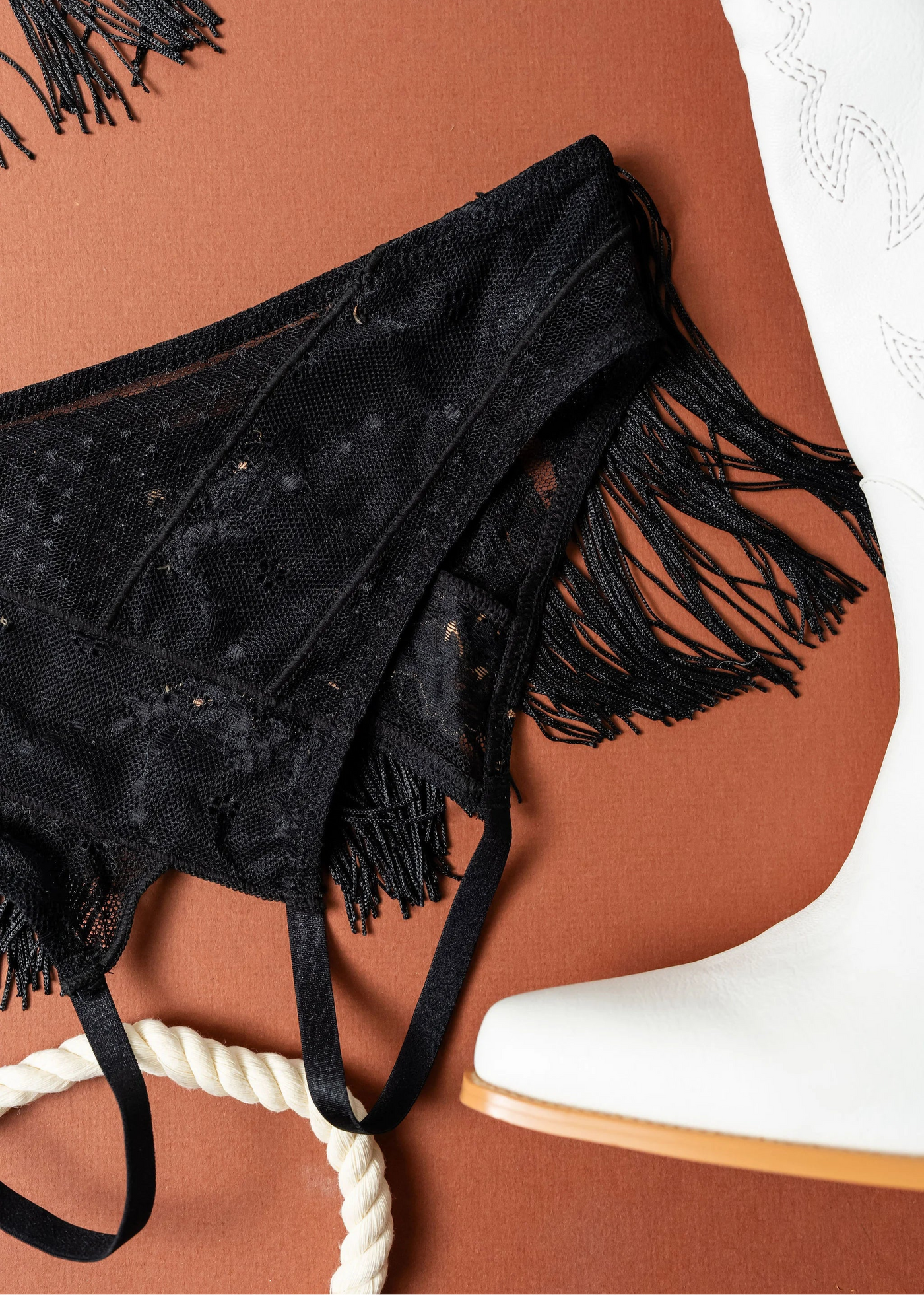 Not my First Rodeo Roleplay Crotchless Panty - Black