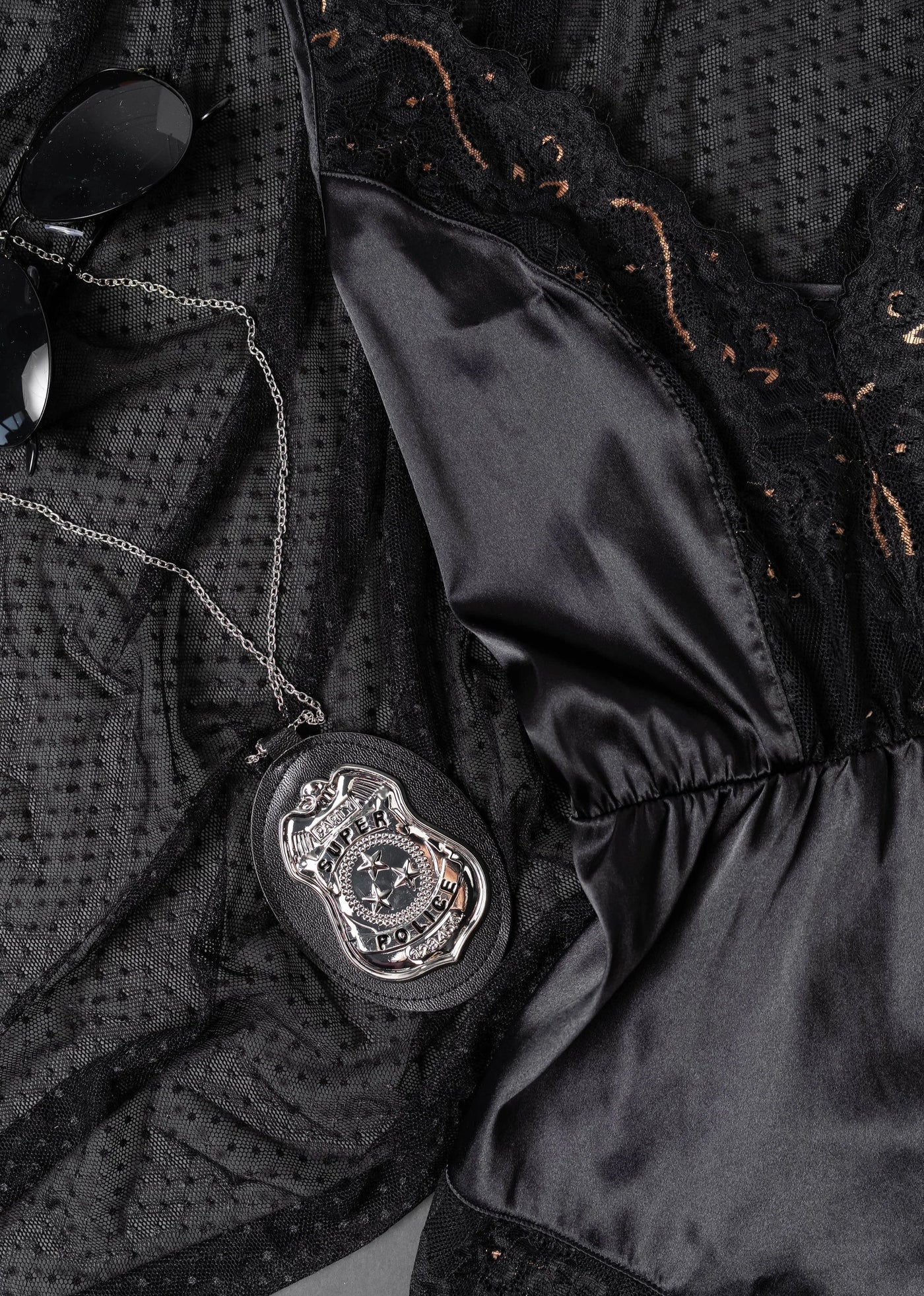 Cops & Robbers Roleplay Romper - Black