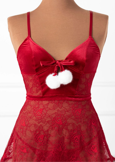 Lace & Velvet Babydoll