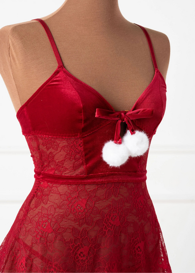 Lace & Velvet Babydoll