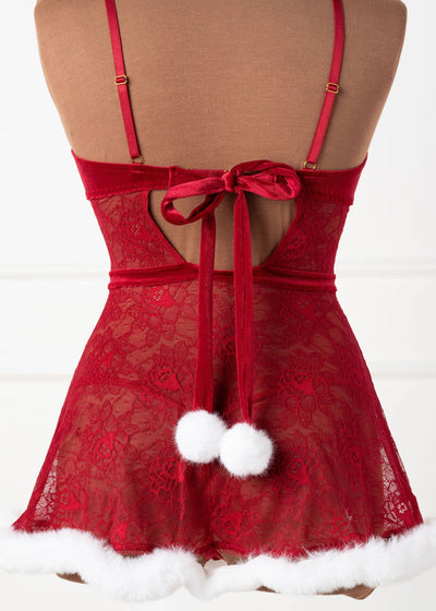 Lace & Velvet Babydoll