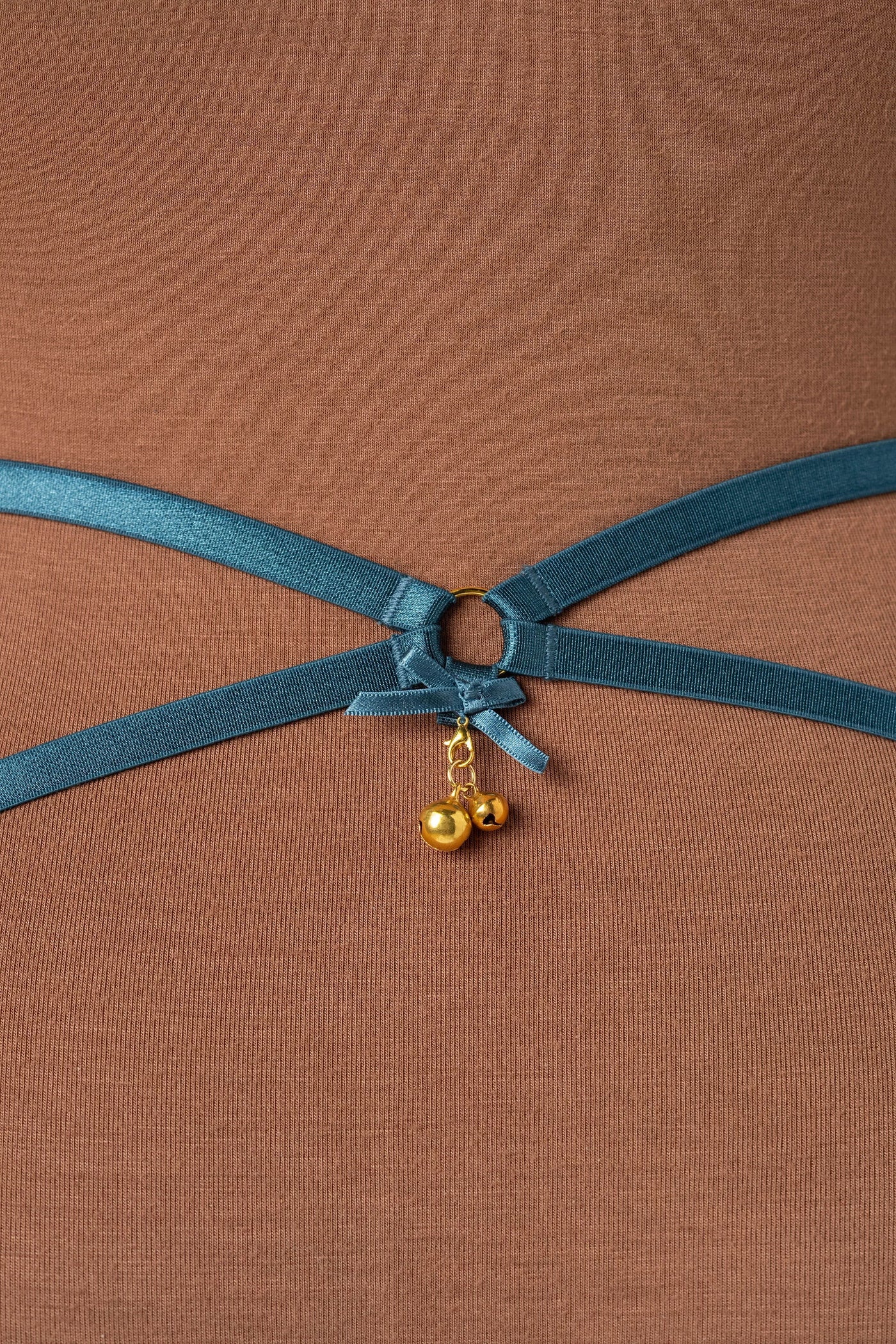 Strappy Ouvert Charm Panty - Retro Blue