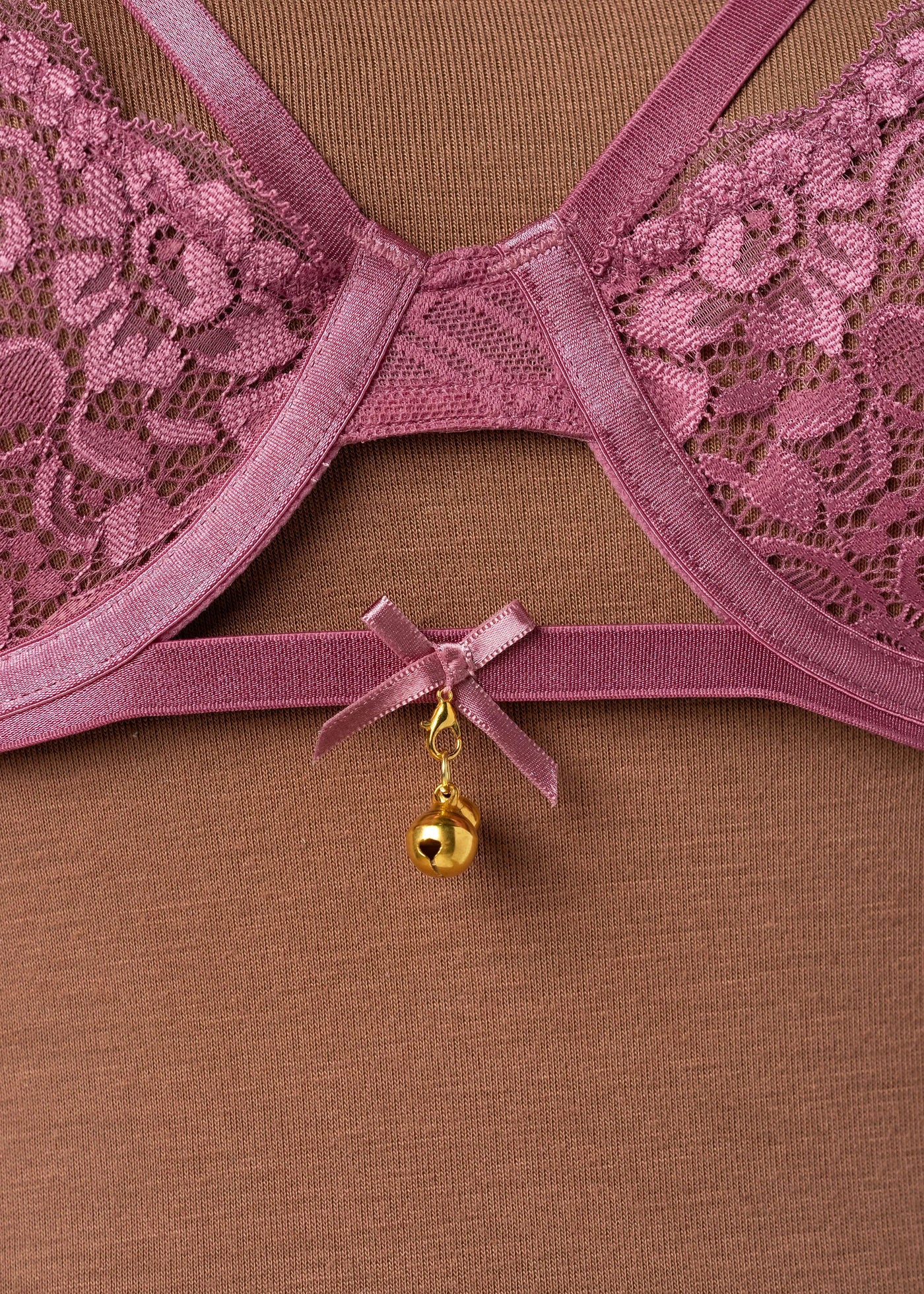 Lacy Underwire Charm Bralette - Sugarplum Pink