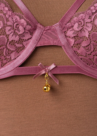 Lacy Underwire Charm Bralette - Sugarplum Pink