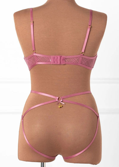 Lacy Underwire Charm Bralette - Sugarplum Pink