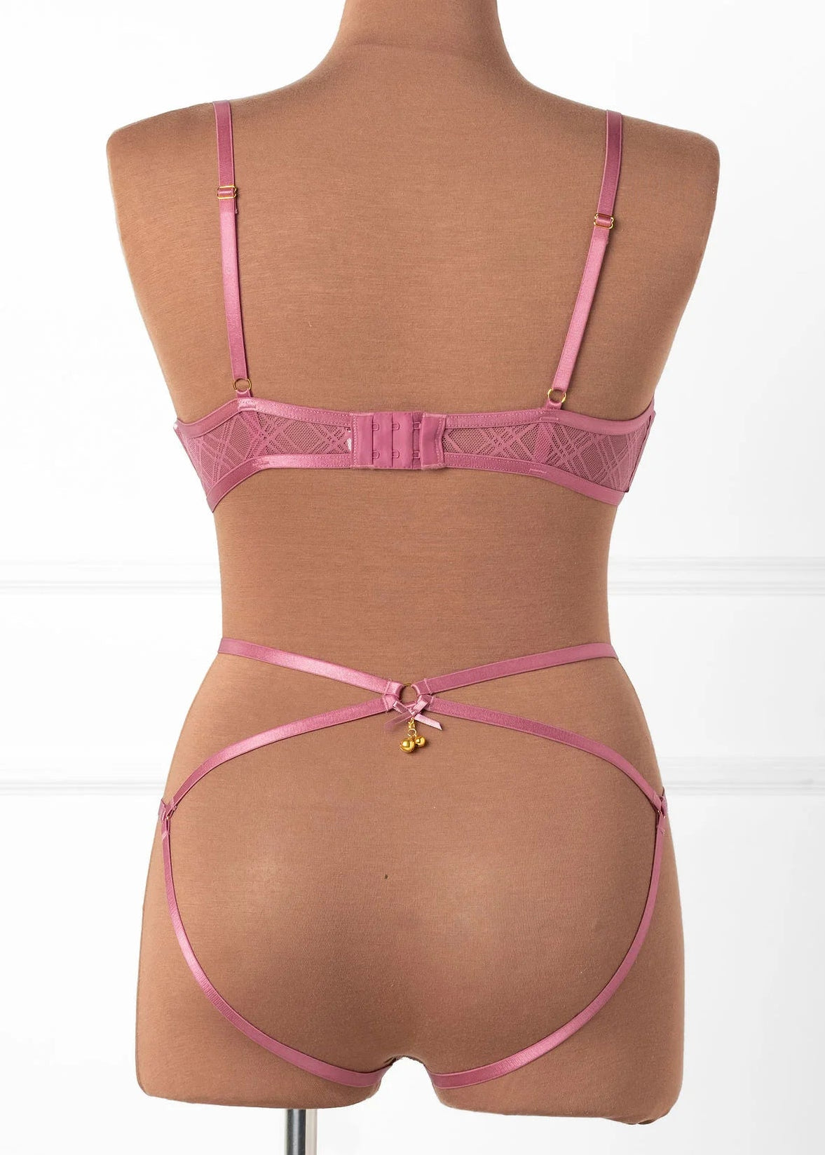Strappy Ouvert Charm Panty - Sugarplum Pink