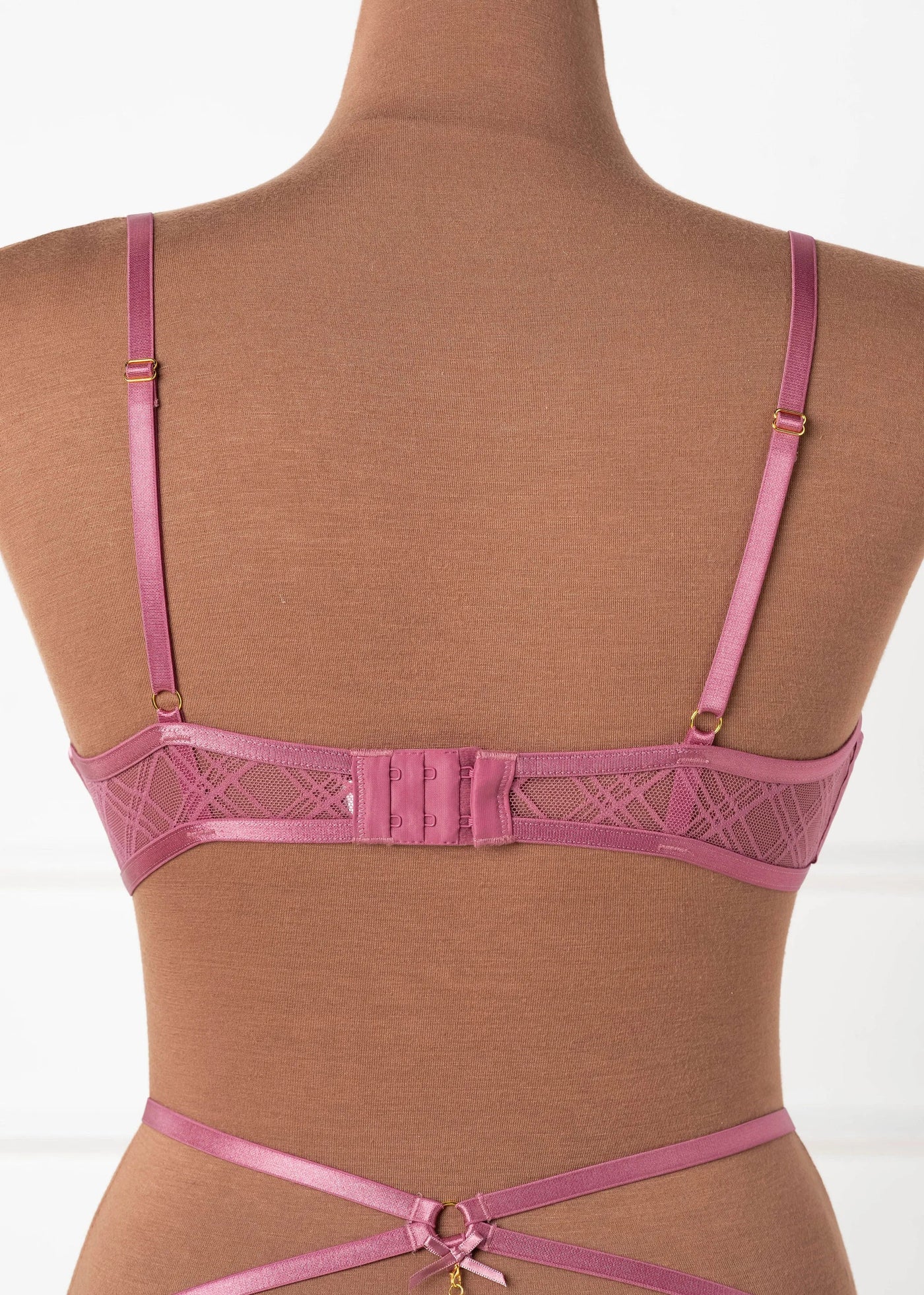 Lacy Underwire Charm Bralette - Sugarplum Pink