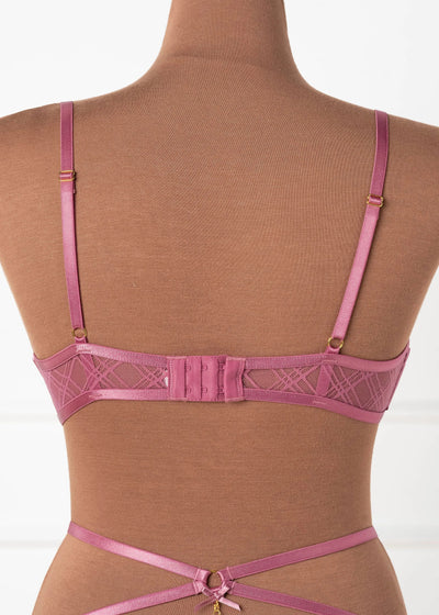 Lacy Underwire Charm Bralette - Sugarplum Pink