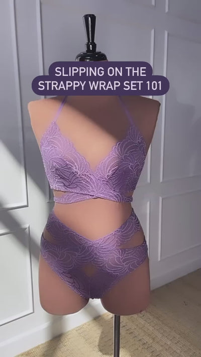 Strappy Wrap Bralette - Lavender Haze