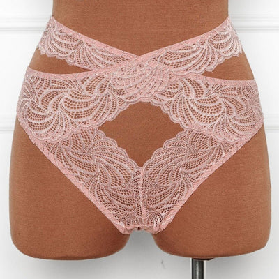 Strappy Wrap High Waist Panty - Blush - Mentionables