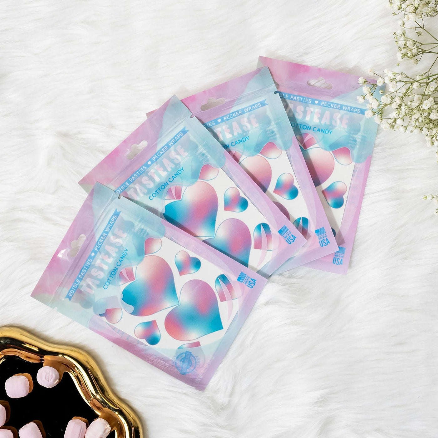 Tastease Edible Pasties - Cotton Candy - Mentionables