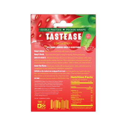 Tastease Edible Pasties - Strawberry - Mentionables