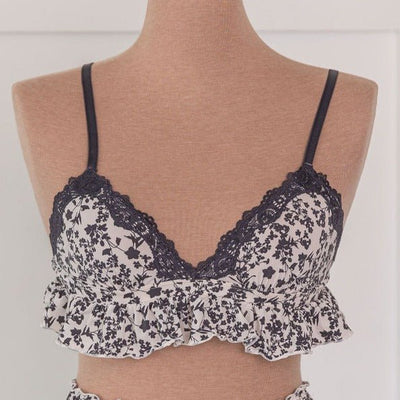 Floral Ruffle Bralette - Mentionables