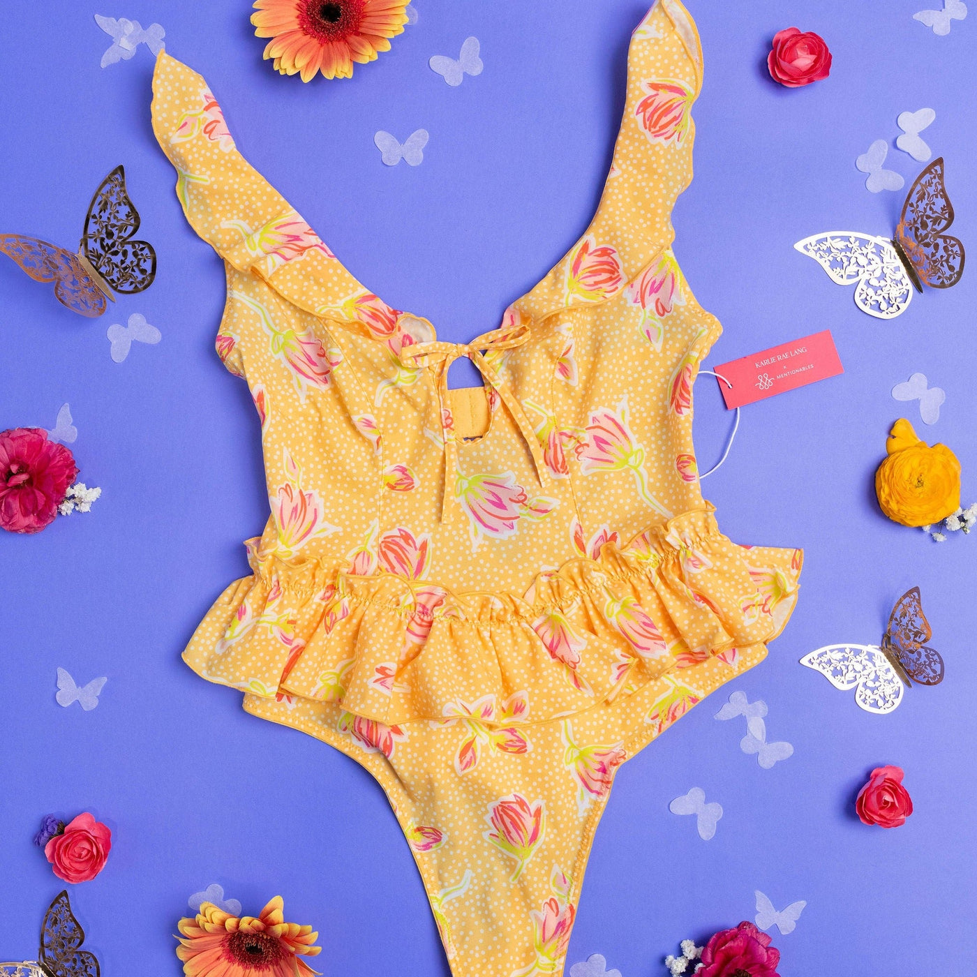 Karlie's Floral Ruffle Teddy - Mentionables