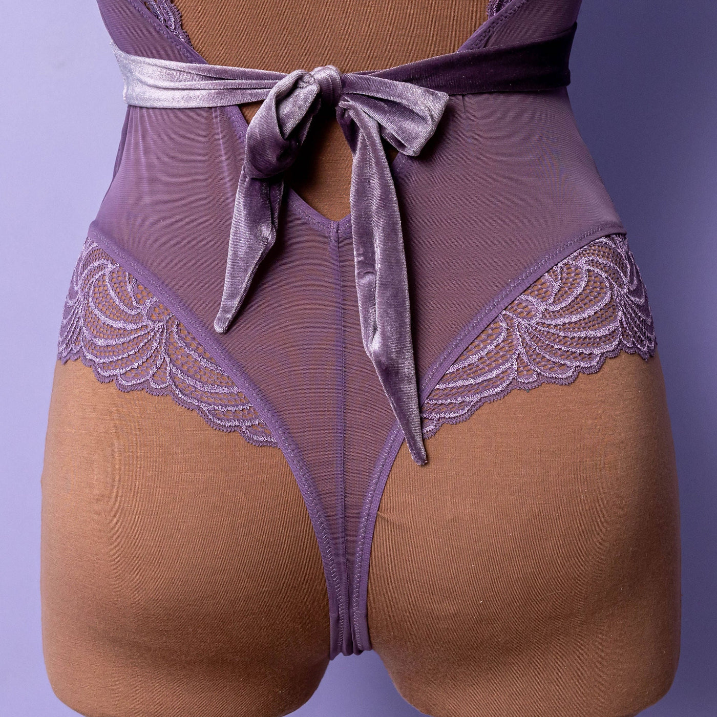 Strappy Wrap High Waist Panty - Lavender Haze
