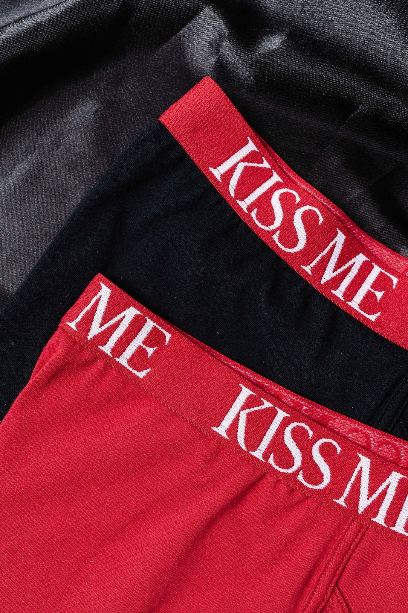 Men's Kiss Me Boxer Briefs - Red - Mentionables