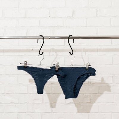 Pointelle Bikini Panty - Navy - Mentionables
