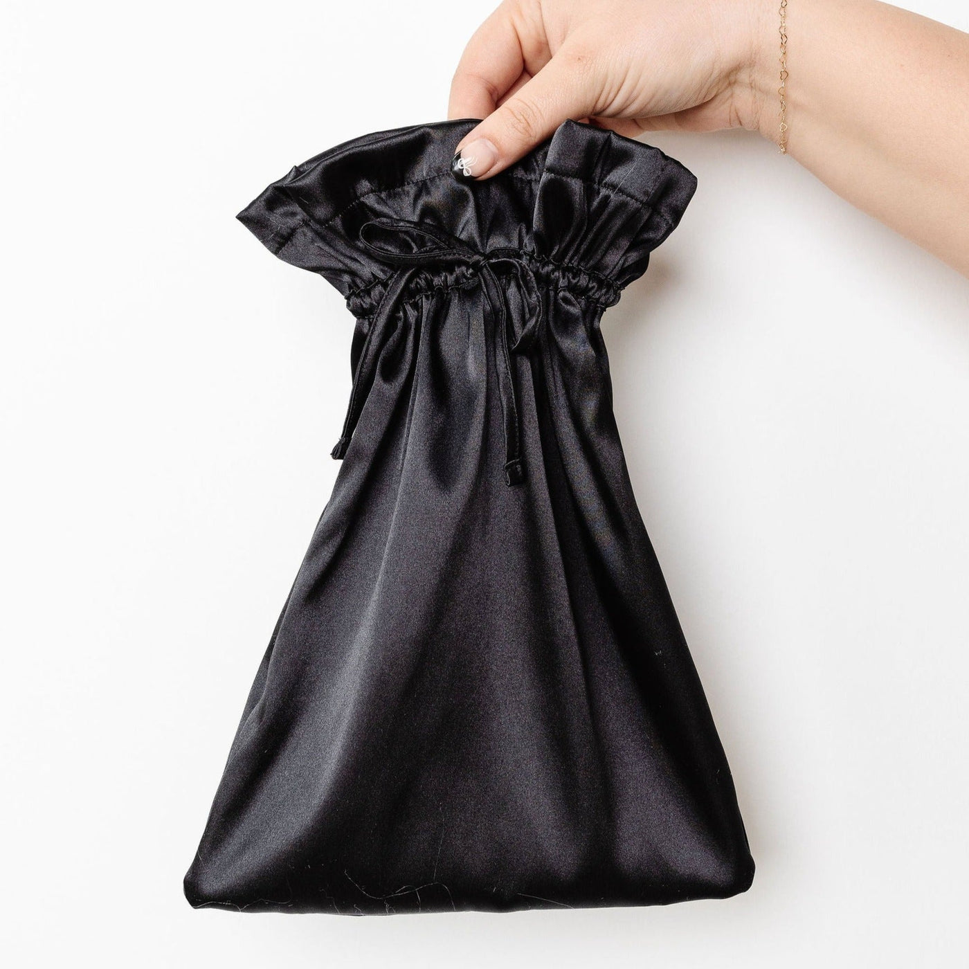 Satin Lingerie Bag - Black - Mentionables