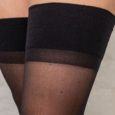 Seamless Stockings - Black - Mentionables